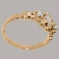 thumbnail image 4 of LBG British Made 14k Rose Gold Opal & Diamond ring Womens Anniversary Ring - 33 size options - Size 11.75, 4 of 9