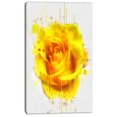 thumbnail image 2 of Belle Rose en Aquarelle Jaune - Impression sur Toile Florale, 2 of 4