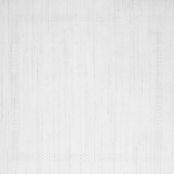 Ahgly Company Indoor Square Solid Gray Modern Area Rugs, 4' Square