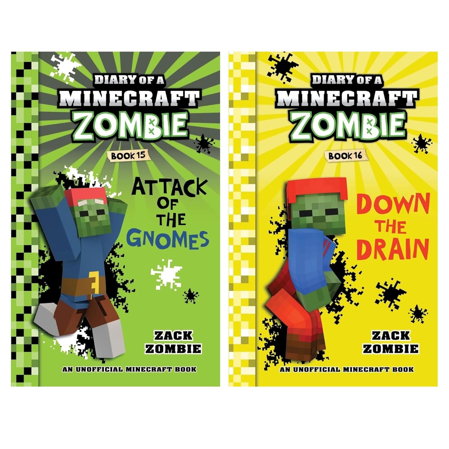【子供向け洋書】Minecraft Zombie 34巻セット Diary of a Minecraft Zombie: Collection Set – Books 11–20 by Zack