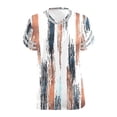 thumbnail image 6 of Mceream Plus Size T Shirts for Women Short Sleeve V Neck Raglan Tunic Tops Casual Floral Print Summer Tshirts Oversized Loose Fit Tees Spring Fashion Clothes Vacation Outfits Blouses White M, 6 of 6
