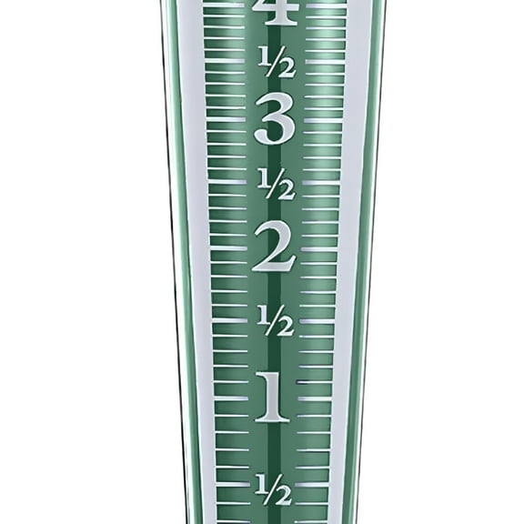 ACDANC Garden Rain Gauge Acrylic Hanging Rain Gauge Outdoor Easy to Read Rainfall Gauge Green