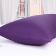 thumbnail image 7 of PiccoCasa 100% Cotton Body Pillowcase 1Pcs Soft with Envelope Grape 20"x54", 7 of 7