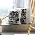 thumbnail image 6 of LALILO Throw Pillow Covers Lettering Quote Wonderful Art Banner Cushion Cover 18" x 18", 2 Pack, 6 of 6