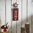 thumbnail image 5 of VHC Brands Patriotic HOME w/Star In Red Outline MDF Wall Hanging 16x5, Independence Day Decor, Decorative Sign, Rustic Farmhouse Fourth of July Decorations, Deep Red, Patriot Blue, Light Tan, 5 of 5