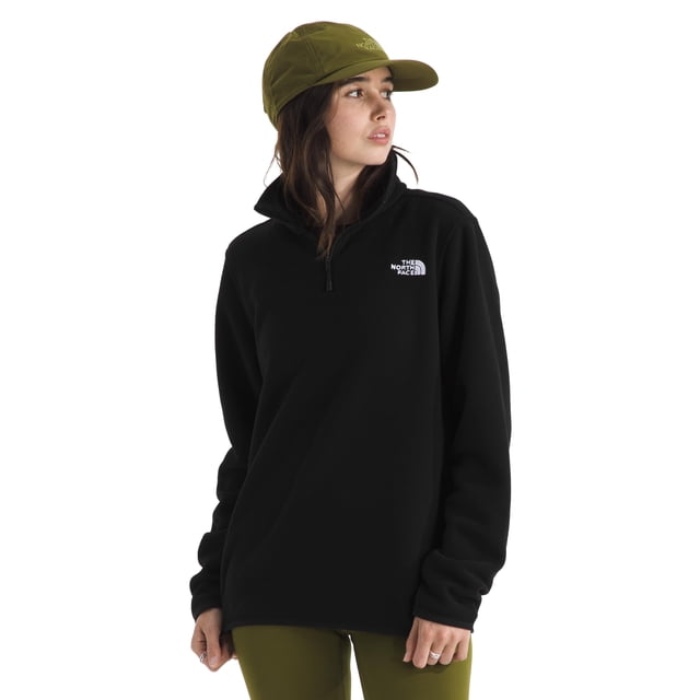 Chaqueta The North Face Glacier Fleece con cierre de 1/4, negra, XS
