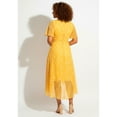 thumbnail image 2 of Avenue Women's Plus Size High-Low Midi Dress, 2 of 2