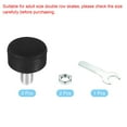 thumbnail image 3 of Uxcell Roller Skate Toe Stops with 0.6'' Bolts 82A Rubber Brake Stoppers Block Round, Black 1 Pair, 3 of 5