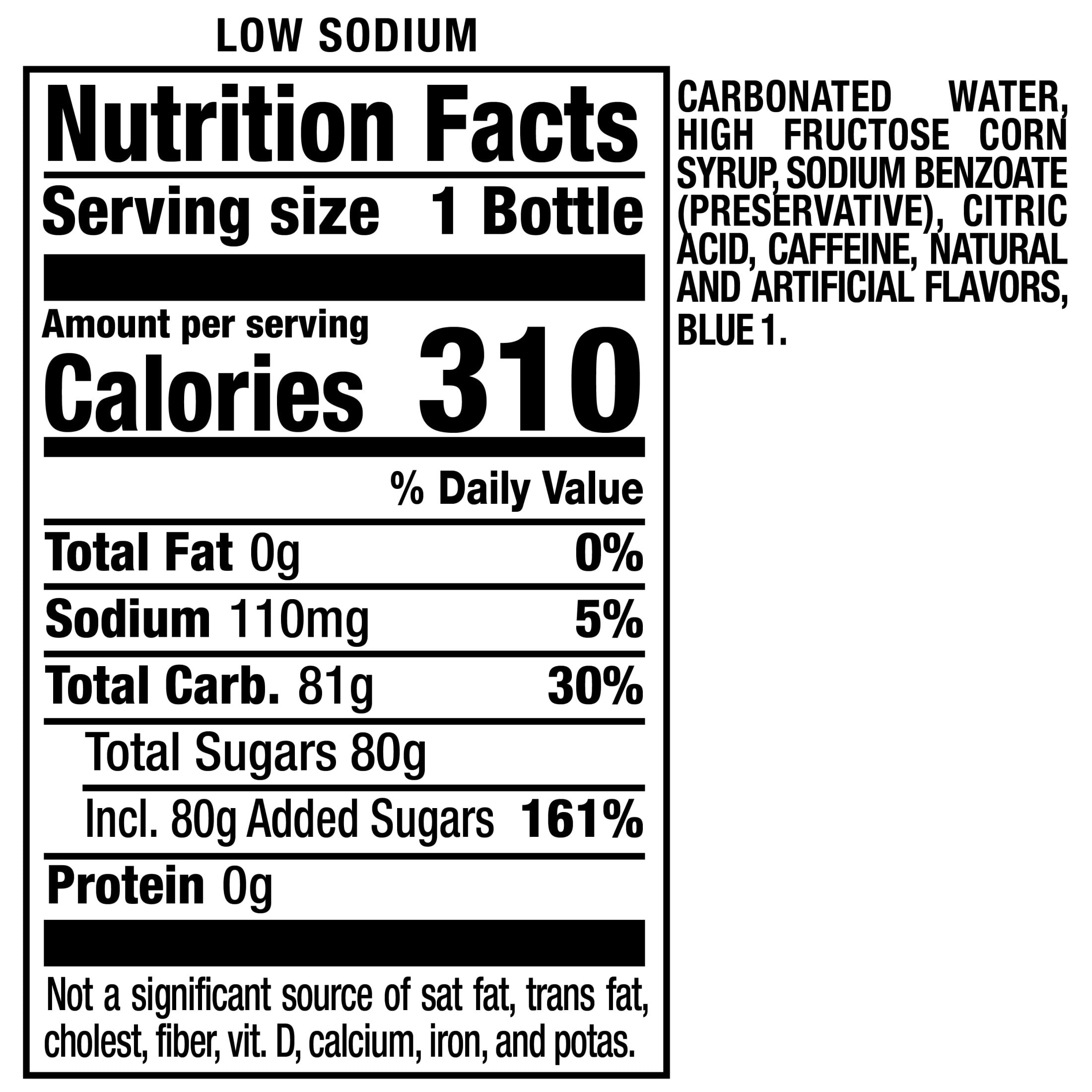 Big Blue Soda Pop, 20 fl oz, Bottle