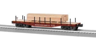 Customized Lionel L.a.s.e.r Flat Car with Lumber Load from #6-1150 Set 