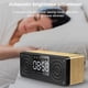 thumbnail image 4 of Reloj de madera Altavoz Bluetooth Ordenador de casa móvil Pequeño altavoz de grano de madera amarillo Rojo Verde, 4 of 5