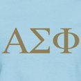 thumbnail image 3 of CafePress - Alpha Sigma Phi Greek Letters Gold T Shirt - Women's Classic T-Shirt, 3 of 4