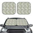 thumbnail image 2 of Windshield Sun Shade, Paisley Pattern No.90109 Foldable Car Sun Shade Windshield For Front, 2 Pieces, 2 of 4