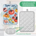 thumbnail image 6 of Yayeee Pot Holders Kitchen Heat Resistant with Pocket 7"x9.8" Cotton Oven Cooking Hot Pads, Yellow Floral Tomatoes, 6 of 7