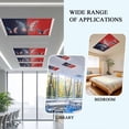 thumbnail image 4 of Ceiling Light Cover for Classroom, 4th of July Magnetic Fluorescent Light Covers Filter for School,Office, 2X4&nbsp; FT, Pack of 4, Patriotic American Flag Butterfly Red Blue Stars, 4 of 8