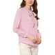 thumbnail image 4 of BLUSA DE TRABAJO DE MANGA LARGA CON BOTONES Y NUDO PARA MUJERES INSPIRE CHIC L ROSA, 4 of 6