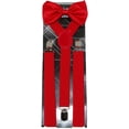 thumbnail image 3 of CTM®  Solid Bow Tie with Suspender Set (Men's), 3 of 3
