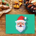 thumbnail image 2 of Stylish Santa Claus Christmas-featured Non-Slip Placemats Cute Cartoon Style Clip Art Indoor Door Mat Christmas-featured Washable Home Entrance Mat for Home Restaurant Deco 17.7x13 Inches, 2 of 5