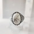 thumbnail image 3 of Howlite Mans Ring, Natural White Howlite Ring, Birthstone, Silver Jewelry, 925 Silver Ring, Birthday Gift, Heavy Mens Ring, Arabic Design, Ottoman Style Ring, Christmas, Turkey Mens Signet Ring, 3 of 7