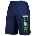 thumbnail image 2 of Men's MSX by Michael Strahan College Navy Seattle Seahawks Team Shorts, 2 of 3