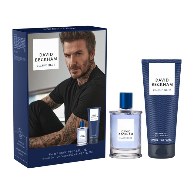 Perfume David Beckham Classic Blue EDT 50 mL + Gel de Ducha 200 mL