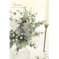thumbnail image 3 of Artificial Flocked Eucalyptus Stems Faux Greenery Spray, 18pcs Best Filler Fake Plants for DIY Wedding Bouquet Centerpieces Arrangement, 3 of 5