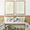 My Texas House - Fruit Contour Study Framed Wall Art Print Set - 20x30