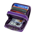 thumbnail image 4 of Wallets for Women Genuine Leather Double Zipper RFID Blocking Purse with Coin Pocket, 4 of 6