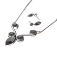 thumbnail image 3 of Set´s para Mujer con Cristal Fino Europeo en forma de Barroco- Bañado en Rodio – Set´s  Elegante y Brillante-Aretes de Mujer de Moda- Joyería para Mujer de Moda- Regalo especial Ortiz Espinosa Temporada, 3 of 5