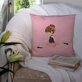 thumbnail image 3 of Carolines Treasures BB5174PW1414 Ballerina Brunette Jete Fabric Decorative Pillow  14Hx14W multicolor, 3 of 4
