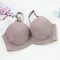 thumbnail image 4 of HVOBTTY Women's Daily Bra, Bras for Women, Women's Solid Color Maternity Sleeping Underwear with Underwear Women Daily Bra Khaki, 80C, 4 of 4