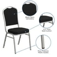 thumbnail image 6 of Flash Furniture HERCULES Stacking Banquet Chair, Black, Set of 4, 6 of 13