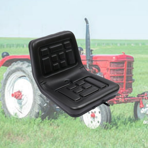 Black Tractor Seat for Tractors, Harvesters, Lawnmowers, Forklifts Load-bearing Capacity of Up To 220 lbs