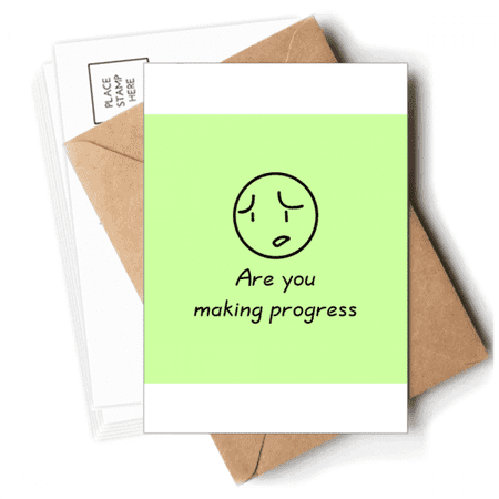 Frown Confused Doubt Latest Expression Postcards Envelopes Blank Note Cards Mailing
