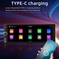 thumbnail image 3 of Single Din 6.86 Inch Car Radio Compatible for Carplay Android Auto Wireless Car Stereo with Gps Navigation Black, 3 of 5