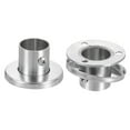 thumbnail image 5 of Uxcell Stainless Steel Closet Rod Holder Set High-Leg with Cover 0.89" Dia Shower Rod Flange Socket Wardrobe Bracket, 5 of 7