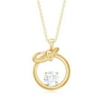 thumbnail image 2 of Rosec Jewels Lab Created Diamond Circle Necklace (1 Ct, 6 MM, EF-VS Grade, with Chain) - Ready to Gift, 14K Yellow Gold, 2 of 7