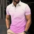 thumbnail image 2 of Mens Polo Shirts with Pocket V Neck Color Blocked Mens Polo Shirts Short Sleeve Golf Business Casual Wear Classic Fit Casual Tops, 2 of 4
