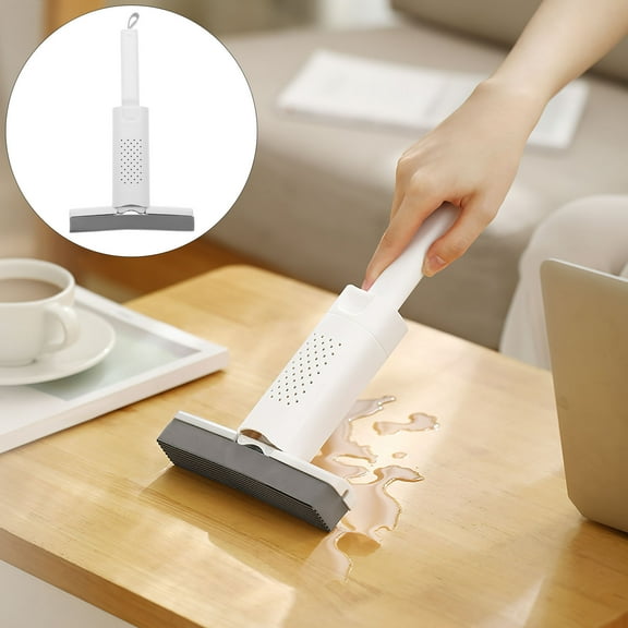 WHAMVOX  Foldable Hand Washable Mini Mop Short Handle Mopping Floor Cleaner Desktop