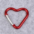 thumbnail image 4 of 20PCS Heart Shape Keychain Clips Mini Small Carabiner -Aluminum Durable Quick Release Auto Locking D-shape Spring Loaded Clip for for Home Rv Camping Fishing Hiking Traveling and Sports, 4 of 6