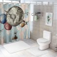 thumbnail image 7 of Orinice Balloons Bathroom Decor Set Luxurious Graphic Print Polyester Fabric Fashion Shower Curtain with Hooks Chic Modern Home Bathtubs Bathroom Decoration 36x72, 7 of 7
