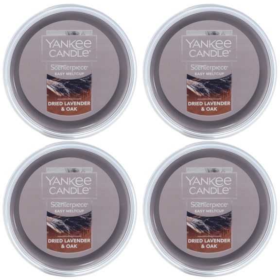 Yankee Candle Dried Lavender & Oak Scenterpiece Easy MeltCup (Pack of 4)
