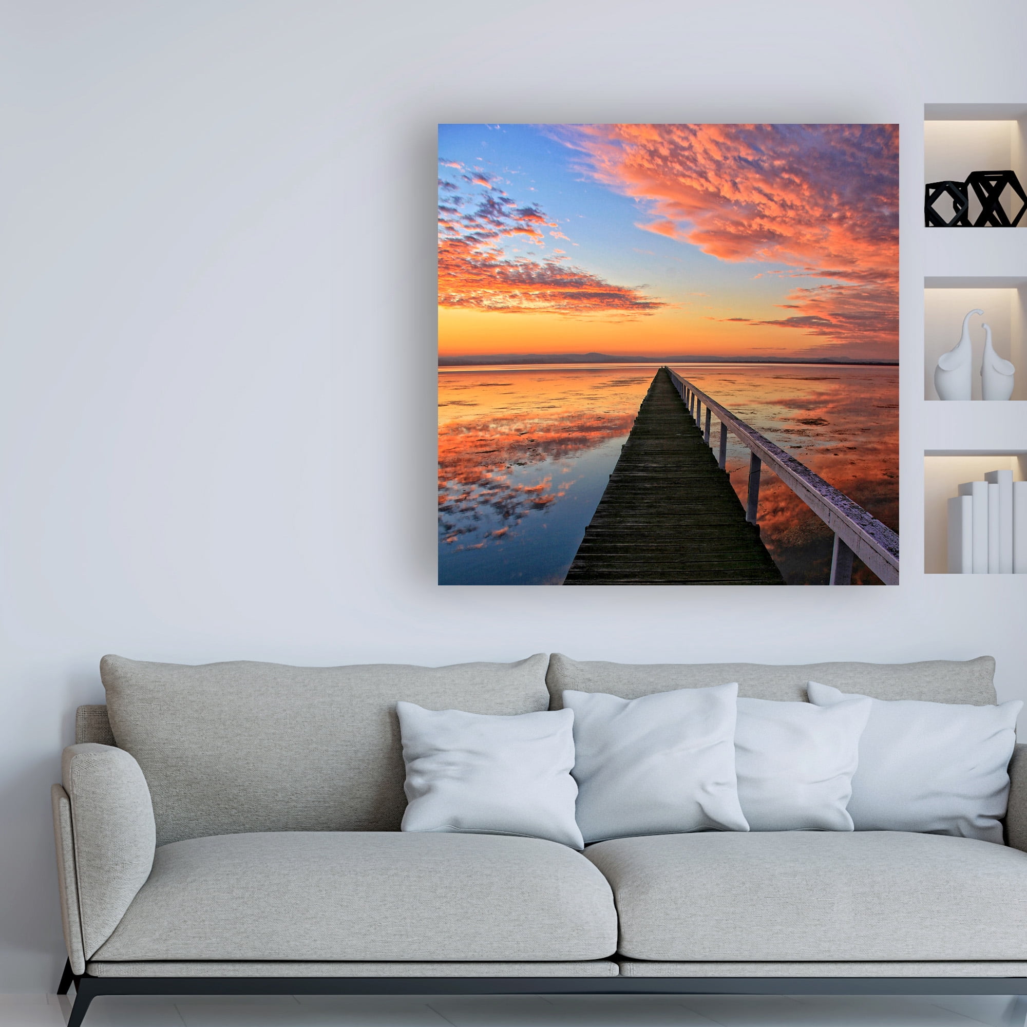 Trademark Fine Art 'BC Sunset walk' Canvas Art by Beata Czyzowska Young