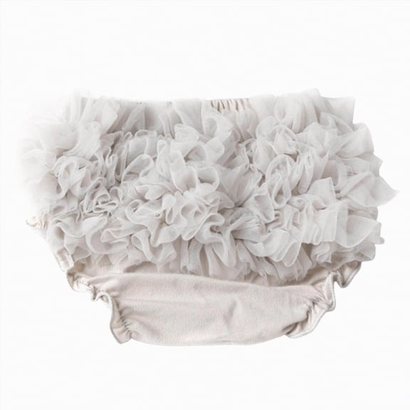 mgoYE Training Underwear 4t Ruffle Diaper Covers for Baby Girls Cotton Bloomers for Toddler Baby Girls Kids Underwear Bloomers (Grey,6-15 Months)