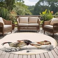 thumbnail image 5 of 8ft Round Rug, Rooster Farm Animal Country Non-Skid Rubber Backing Large Area Rugs - Living Room Bedroom Home Office, Chinese Style Plant Indoor Floor Mat Carpets Washable Rug, 5 of 9