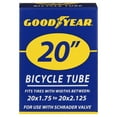 thumbnail image 4 of Goodyear 20" x 1.75"-2.125" Bike Tube, Black, 4 of 8