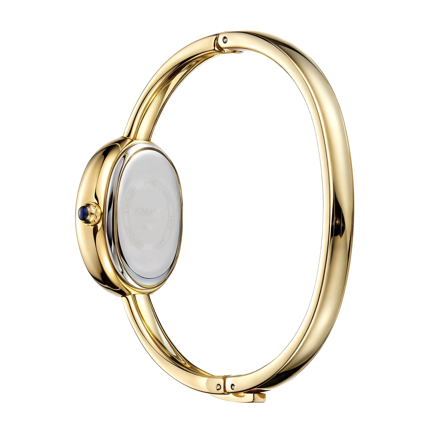 Vintage Casual Gold Watches for Women Small Oval Dial Bangle Wrist Watches Gifts Relojes Para Mujer