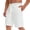 White, variant on Nestiefly Men's Casual Classic Shorts Athletic Cotton Sweat Elastic Waist Drawstring Shorts with Drawstring Dark Green M