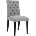 thumbnail image 3 of Modway Duchess 21.5" Modern Style Fabric Dining Chair in Light Gray (Set of 2), 3 of 5