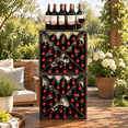 Solid Tech Countertop Wine Racks Countertop Solid Wood Stackable Storrustic Retro Cube 48 ...
